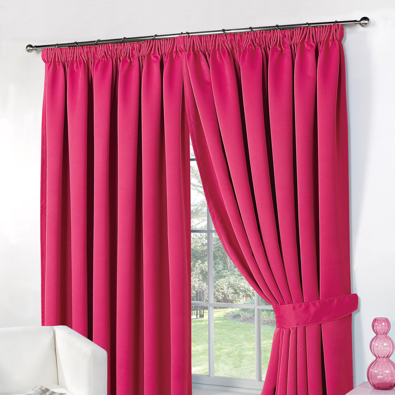 Thermal Pencil Pleat Blackout PAIR Curtains Ready Made Fully Lined Free